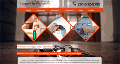 Desktop Screenshot of leaguecity--locksmith.com