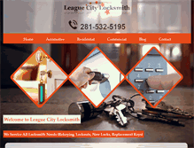 Tablet Screenshot of leaguecity--locksmith.com